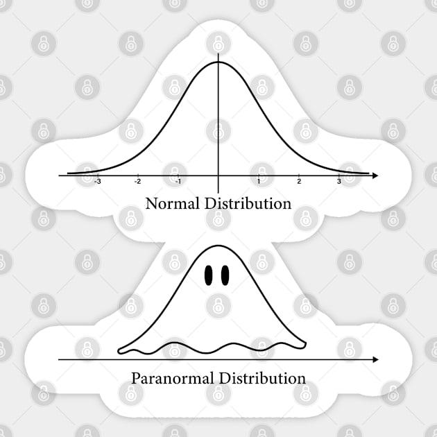 Normal Distribution, Paranormal Distribution Math Gift Sticker by ScienceCorner